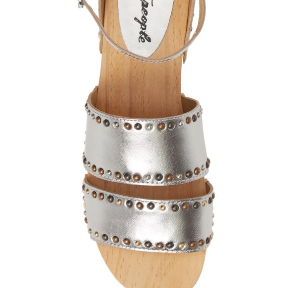 NIB Free People North Shore Sandal, 8, Silver - Picture 6 of 7